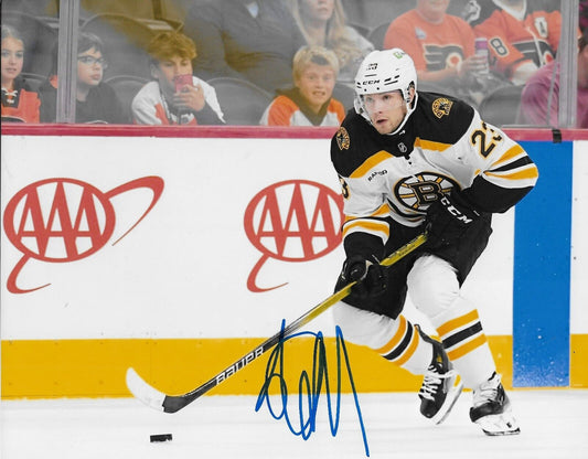 Signed Fabian Lysell Boston Bruins Autographed 8x10 Photo #2 Original