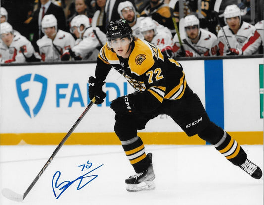 Signed Brett Harrison Boston Bruins Autographed 8x10 Photo #1 Original