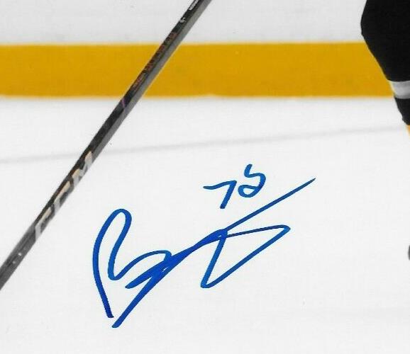 Signed Brett Harrison Boston Bruins Autographed 8x10 Photo #1 Original