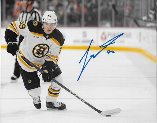 Signed Frederic Brunet Boston Bruins Autographed 8x10 Photo #1 Original