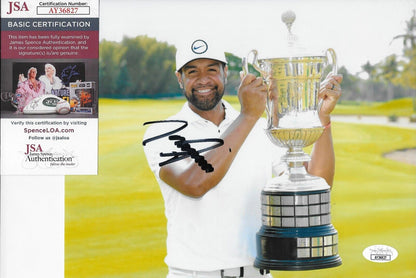 Signed Tony Finau PGA Golf Autographed 8x10 Photo #1 w JSA Authentication