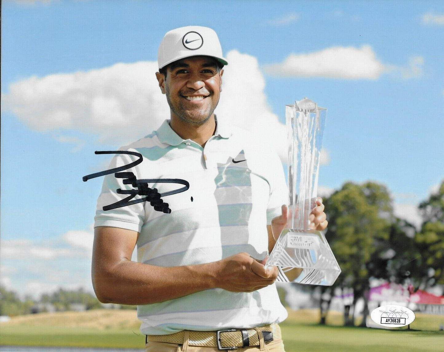 Signed Tony Finau PGA Golf Autographed 8x10 Photo #2 with JSA Authentication