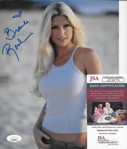 Photo signée Brande Roderick Actrice Modèle Baywatch 8x10 #1 avec authentification JSA