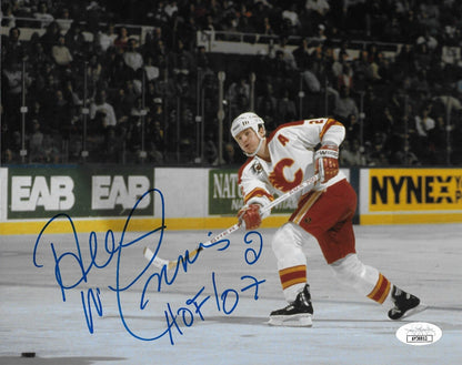Signed Al MacInnis Calgary Flames H of F 8x10 Photo #4 with JSA Authentication