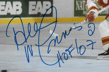 Signed Al MacInnis Calgary Flames H of F 8x10 Photo #4 with JSA Authentication