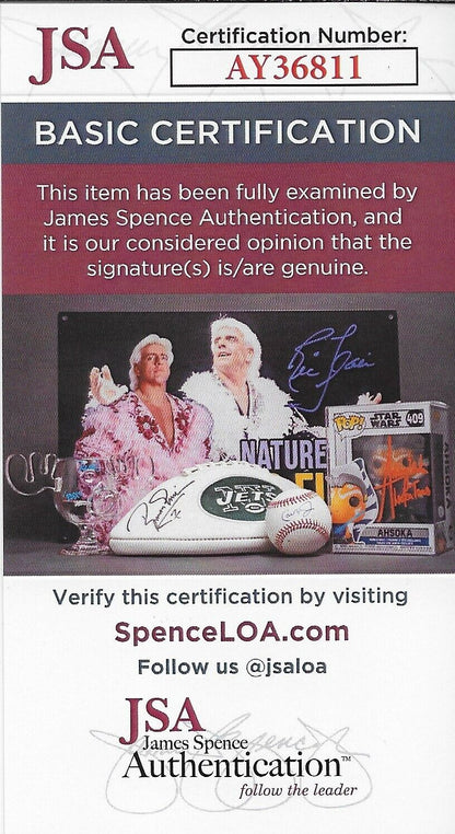 Signed Al MacInnis Calgary Flames H of F 8x10 Photo #3 with JSA Authentication