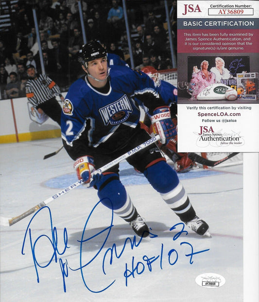 Signed Al MacInnis St. Louis Blues All Star 8x10 Photo #2 w JSA Authentication