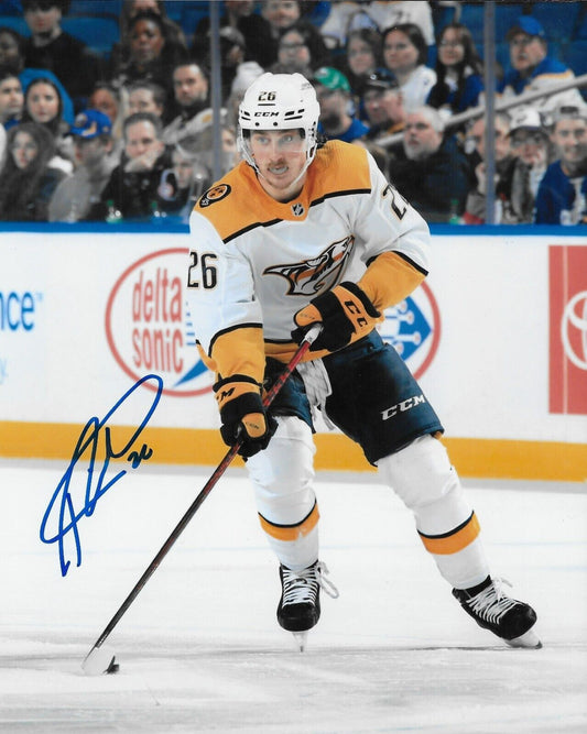 Signed Philip Tomasino Nashville Predators Autographed 8x10 Photo #2 Original