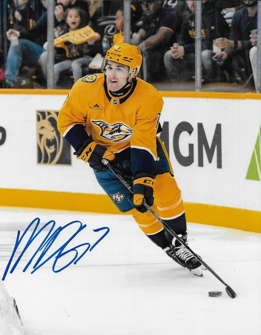Photo autographiée 8x10 signée Marc Del Gaizo des Nashville Predators #1
