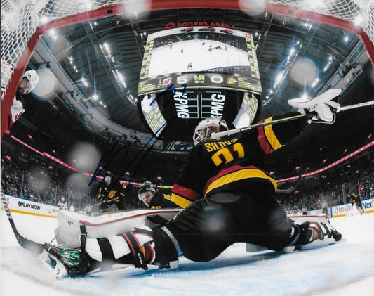 Signed Arturs Silovs Vancouver Canucks Autographed 8x10 Photo #2 Original