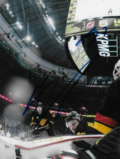 Signed Arturs Silovs Vancouver Canucks Autographed 8x10 Photo #2 Original