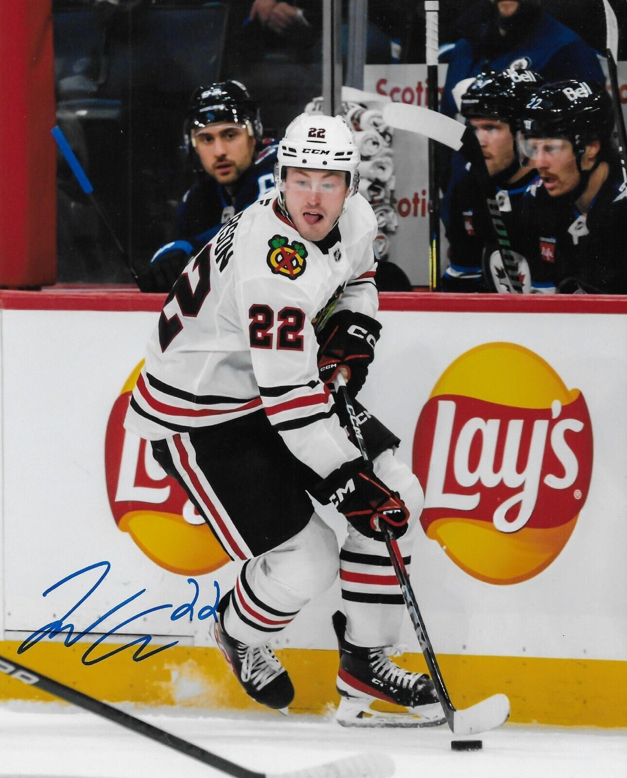 Signed Joey Anderson Chicago Blackhawks Autographed 8x10 Photo #1 Original