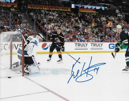Photo autographiée 8x10 signée Bo Horvat des Islanders de New York All Star #3