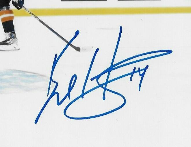 Photo autographiée 8x10 signée Bo Horvat des Islanders de New York All Star #3