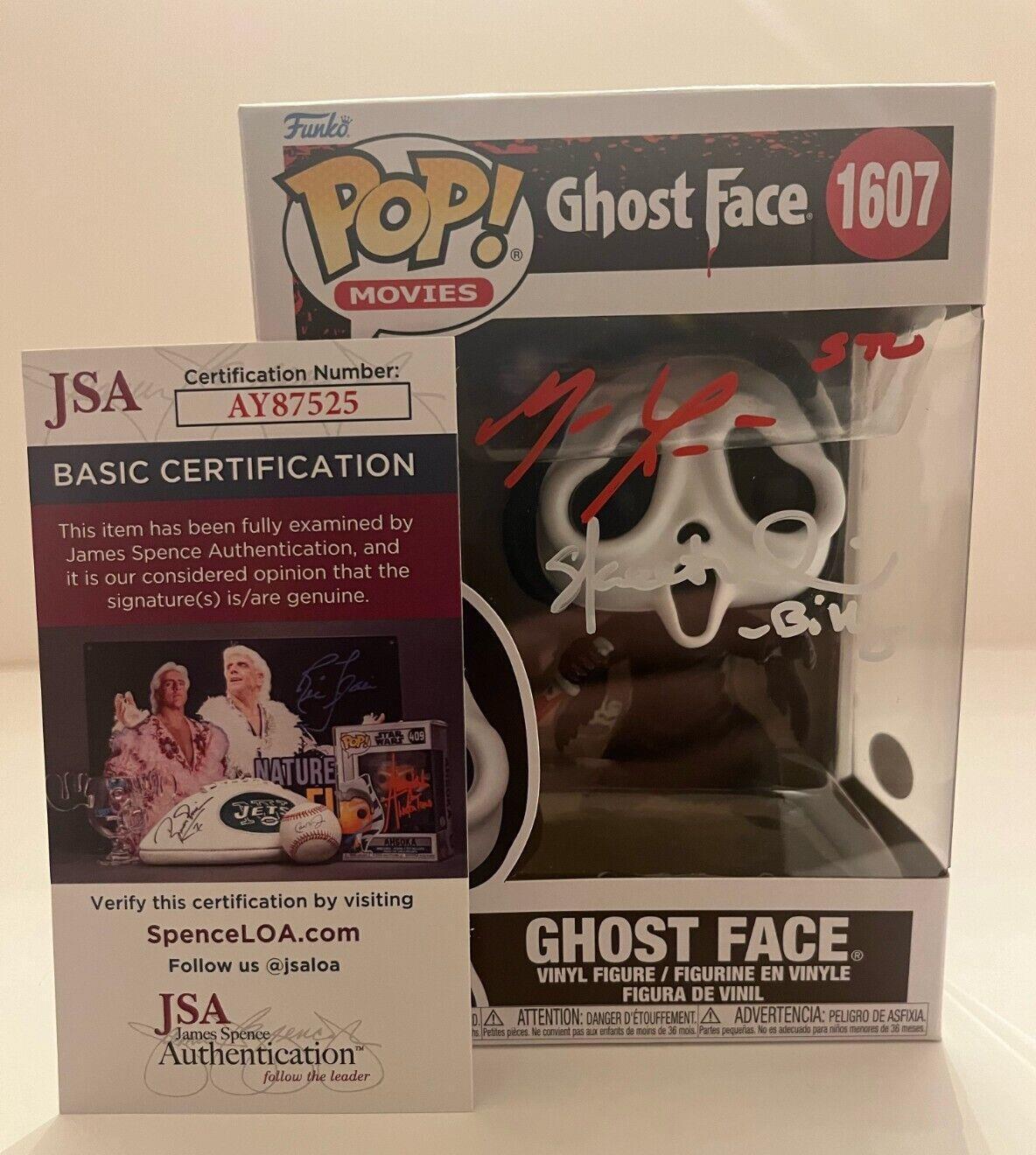 Signed Mathew Lillard Skeet Ulrich autographed Scream Ghostface Funko Pop JSA