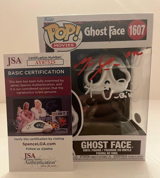 Signed Mathew Lillard Skeet Ulrich autographed Scream Ghostface Funko Pop JSA