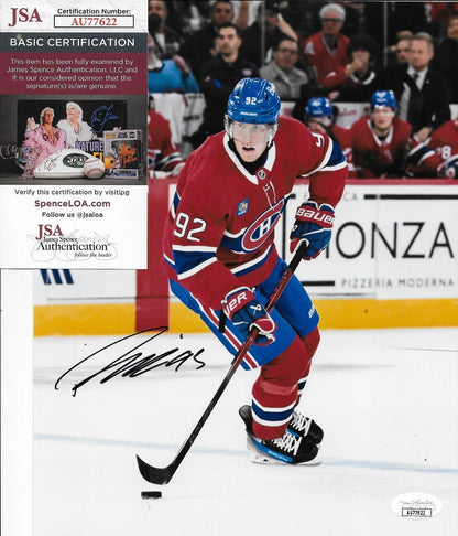 Photo 8x10 signée Patrik Laine Canadiens de Montréal 1 Authentification JSA originale