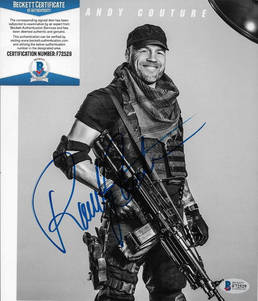 Photo n°1 signée Randy Couture The Expendables 8x10 avec authentification Beckett