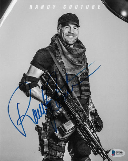 Signed Randy Couture The Expendables 8x10 Photo #1 with Beckett Authentication