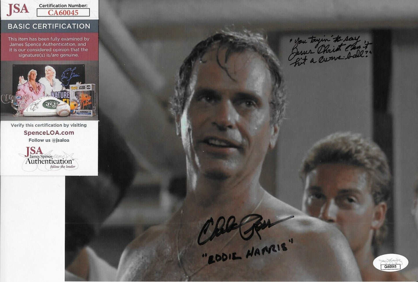 Signed Chelcie Ross Autographed Major League 8x10 Photo #2 w JSA Authentication