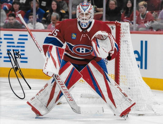 Signed Montreal Canadiens Sam Montembeault Autographed 8x10 Photo #4 Original