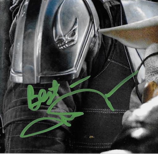 Signed John Rosengrant Star Wars Baby Yoda 8x10 photo #2 with JSA Authentication