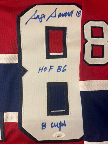 Autographed Fanatics Montreal Canadiens HOF  Serge Savard Jersey JSA 2 Insc