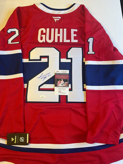 Signed Authentic Fanatics Montreal Canadiens Kaiden Guhle Jersey with JSA