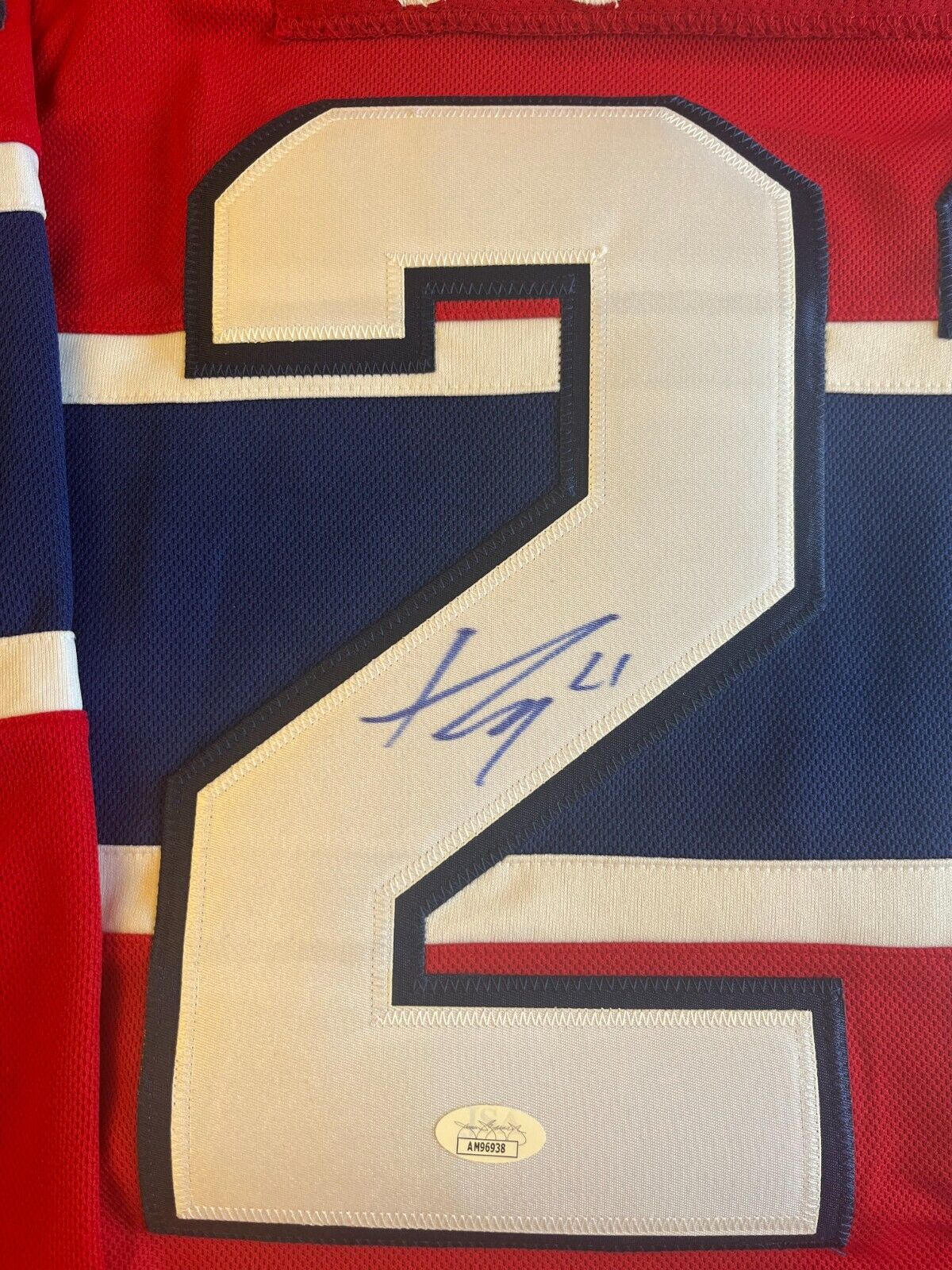 Signed Authentic Fanatics Montreal Canadiens Kaiden Guhle Jersey with JSA