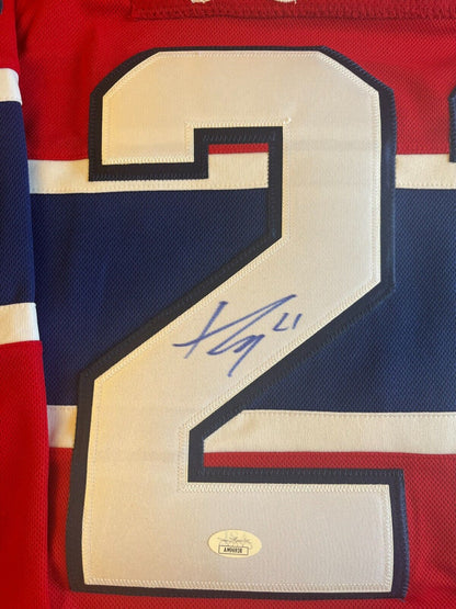 Signed Authentic Fanatics Montreal Canadiens Kaiden Guhle Jersey with JSA