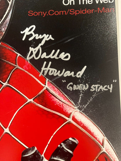 Signed Bryce Dallas Howard Spiderman 12x18 Photo Actress JSA Gwen Stacey