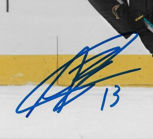 Photo autographiée 8x10 signée Arshdeep Bains Vancouver Canucks #3 Original