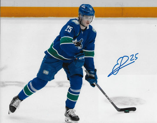 Signed Elias Pettersson Vancouver Canucks Abbotsford D Man 8x10 Photo 3 Original