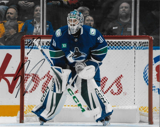 Signed Arturs Silovs Vancouver Canucks Autographed 8x10 Photo #3 Original
