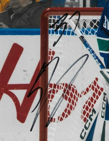 Signed Arturs Silovs Vancouver Canucks Autographed 8x10 Photo #3 Original