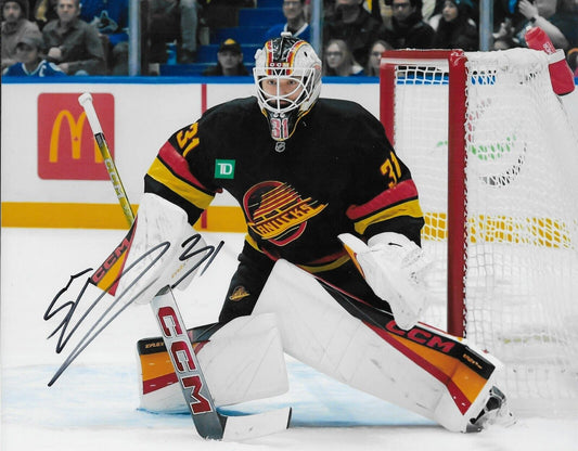 Signed Arturs Silovs Vancouver Canucks Autographed 8x10 Photo #4 Original