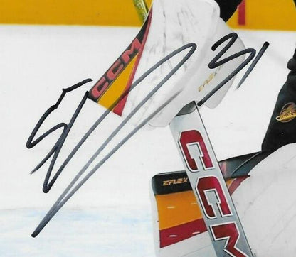 Signed Arturs Silovs Vancouver Canucks Autographed 8x10 Photo #4 Original