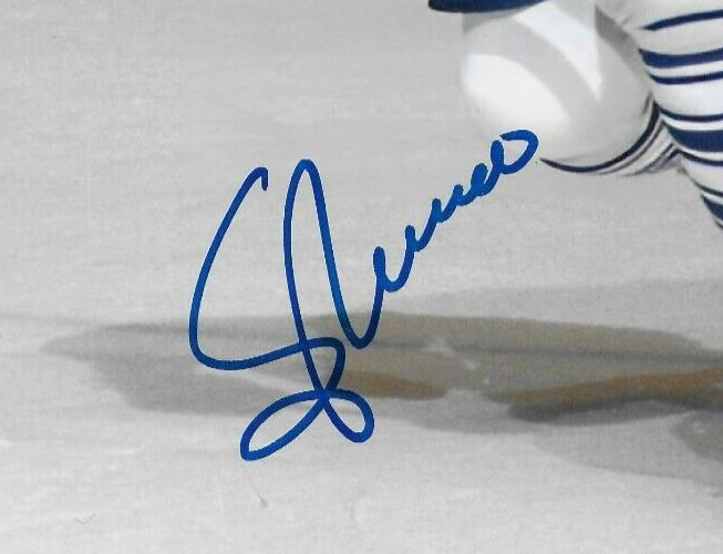 Photo 8x10 signée Sergio Momesso Toronto Maple Leafs #4 Signature privée originale