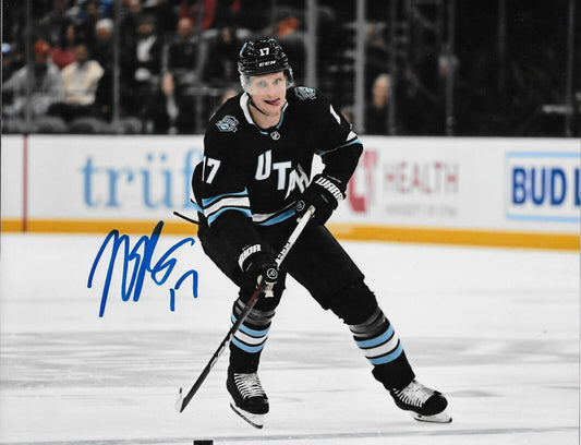 Signed Nick Bjugstad Utah Hockey Club Autographed 8x10 Photo #1 Original