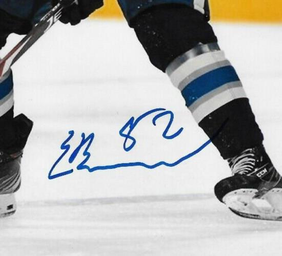 Signed Emil Bemstrom Columbus Blue Jackets Penguins 8x10 Photo #1 Original