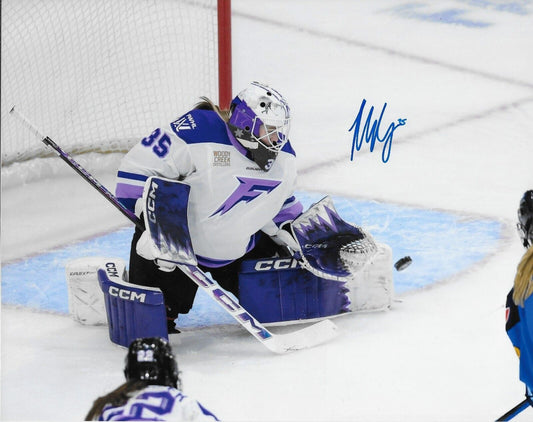 Signed Maddie Rooney PWHL Minnesota Frost Team USA Hockey 8x10 Photo #3 Original