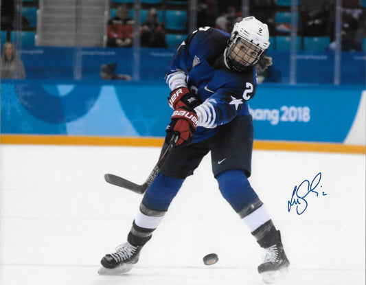 Signed Lee Stecklein Minnesota Frost Team USA Olympics 8x10 Photo #6 Original