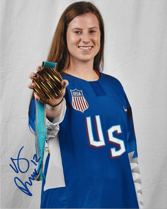 Signed Kelly Pannek Team USA Olympics Minnesota Frost 8x10 Photo #5 Original