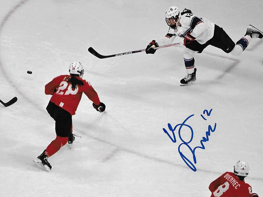 Signed Kelly Pannek Team USA Olympics Minnesota Frost 8x10 Photo #6 Original