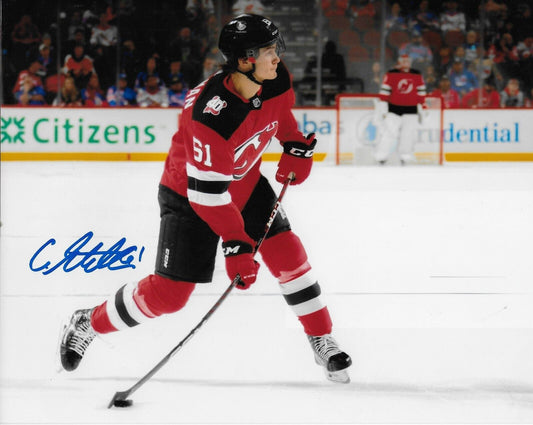 Signed Chase Stillman  New Jersey Devils Autographed 8x10 Photo #4 Original