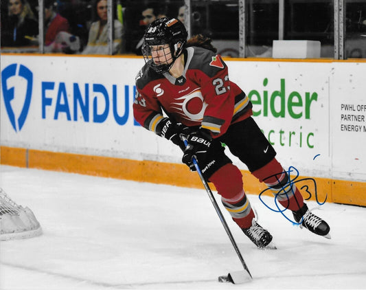 Signed Jocelyne Larocque PWHL Ottawa Charge 8x10 Photo #2 Original SMALL SMUDGE