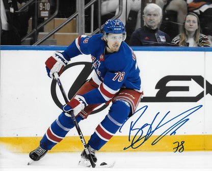 Signed Brennan Othmann  New York Rangers Autographed 8x10 Photo #6 Original