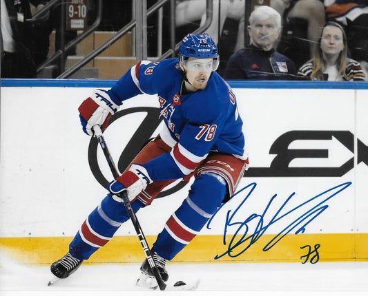 Signed Brennan Othmann  New York Rangers Autographed 8x10 Photo #6 Original
