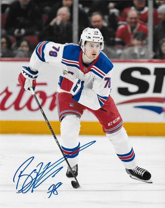 Signed Brennan Othmann  New York Rangers Autographed 8x10 Photo #8 Original