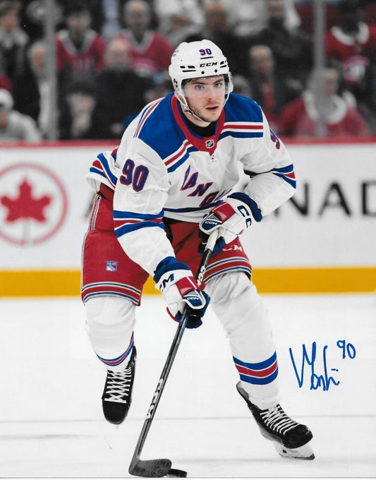 Signed Victor Mancini  New York Rangers Autographed 8x10 Photo #2 Original